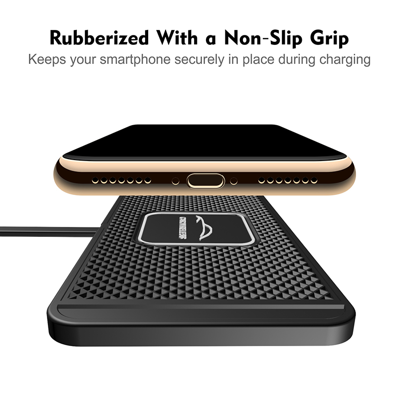 30W Car Wireless Charger Mat Silicone Non-Slip Pad for iPhone 14 13 12 Pro Max Samsung Car Wireless Phone Charger Fast Charging