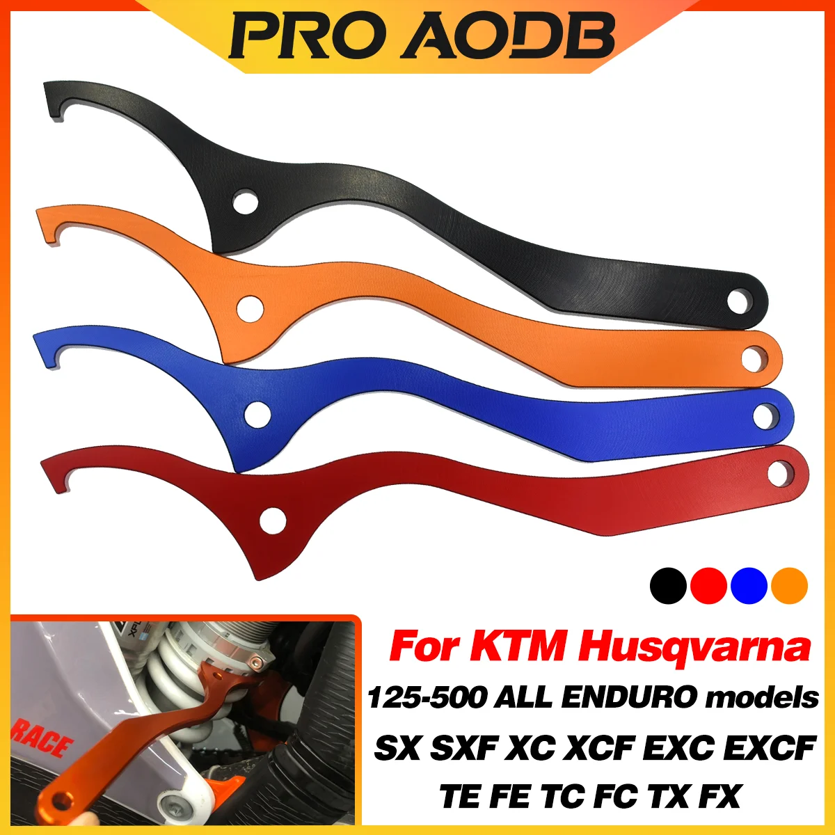Amortiguador trasero de motocicleta, herramienta de llave inglesa para KTM SX SXF XC XCF EXC EXCF 125 150 250 300 350 450 500 2016-2023