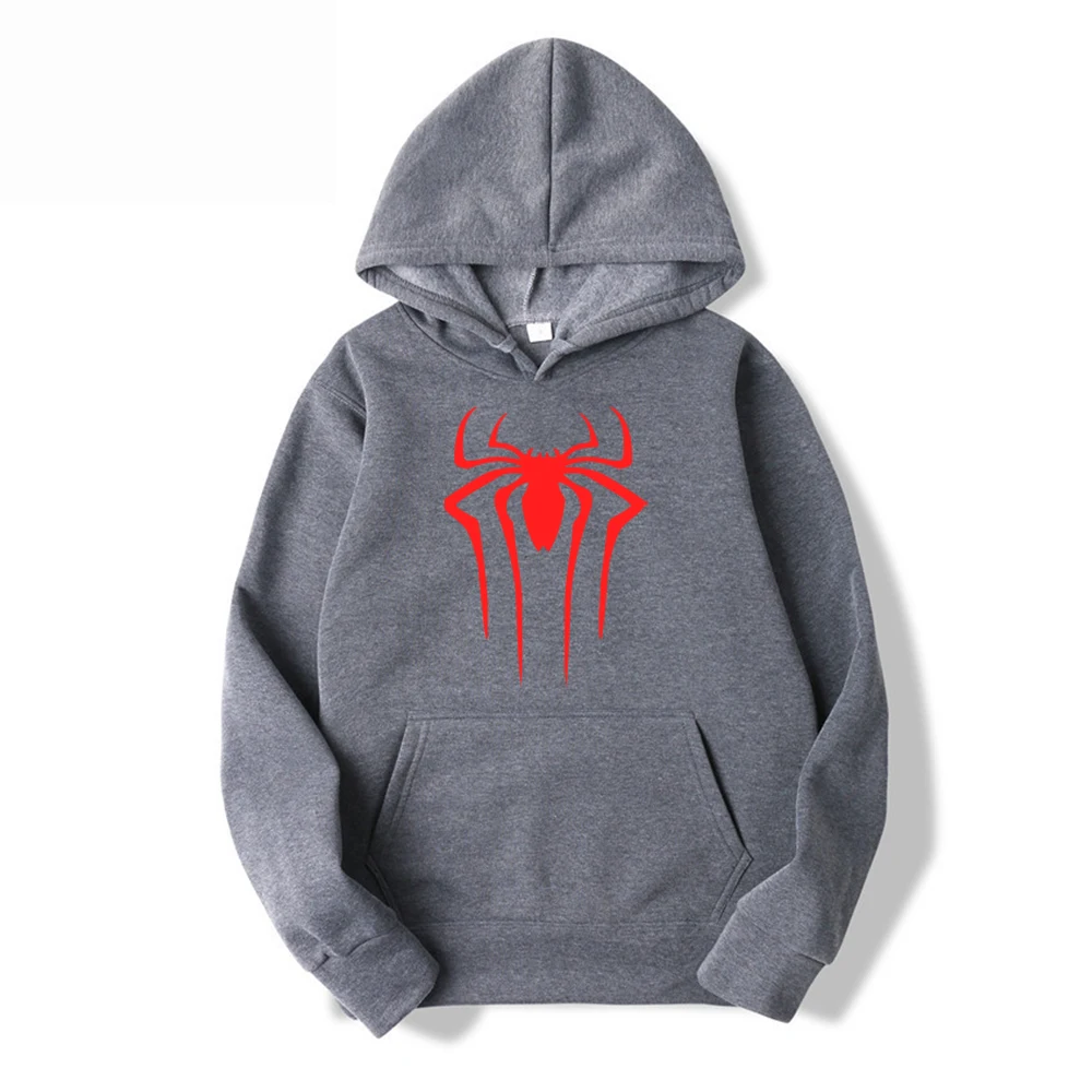 2024 Sudadera con capucha de marca de moda para hombre, sudadera informal con capucha, top para hombre/mujer, sudadera con capucha de araña estampada de color sólido