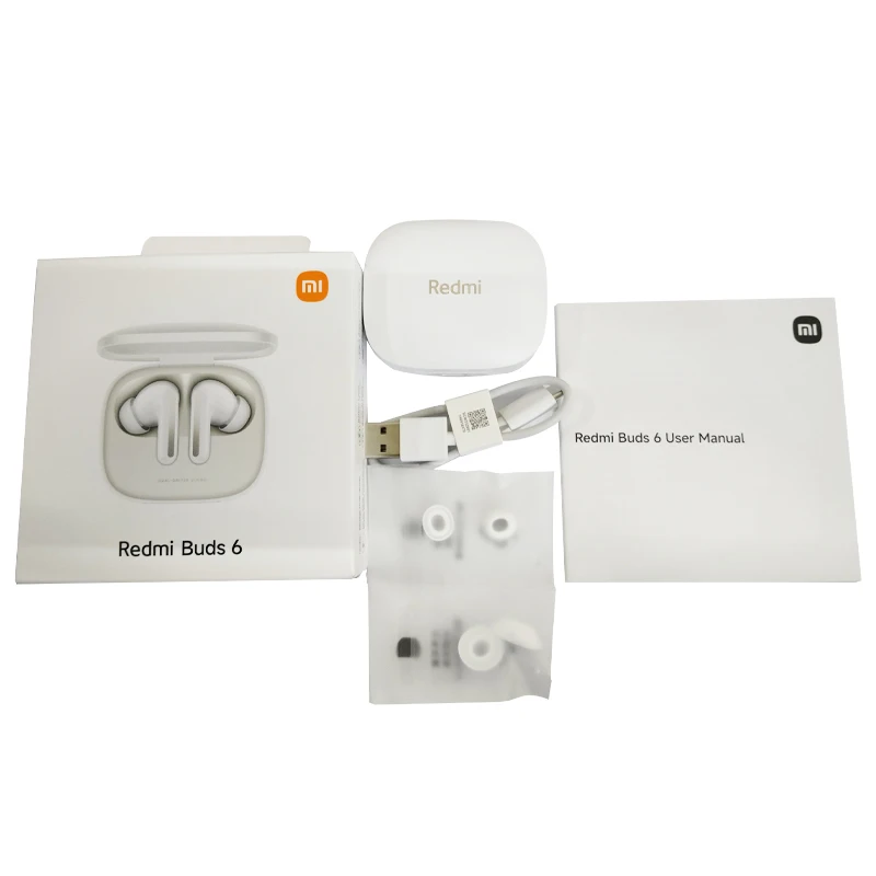 Global Version Xiaomi Redmi Buds 6 Up to 49dB active noise cancellation Up to 42 hours of listening with charging case