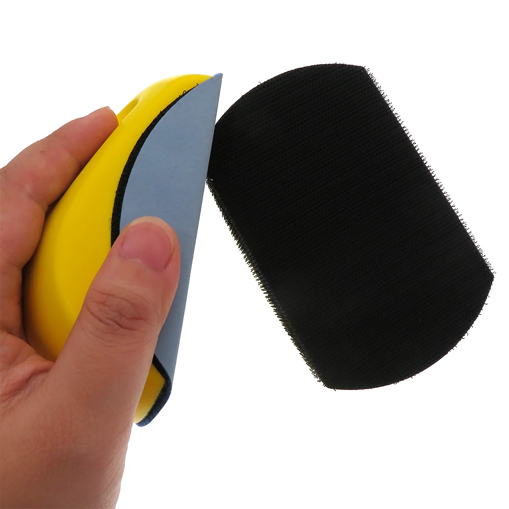 5'' 6'' Hand Granding Block PU Hand Sanding Block Abrasive Tool for Hook & Loop Sandpaper Automotive Sanding Disc