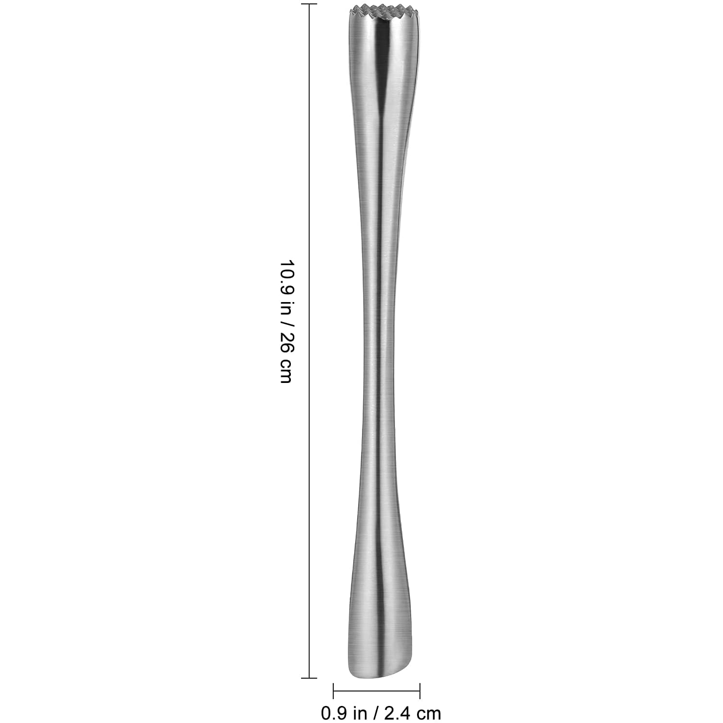 Cocktail Muddler Stainless Steel Lemon Masher Cocktail Muddler Ice Masher for Fresh Fruit Spice Ice Bars Tools 26 cm