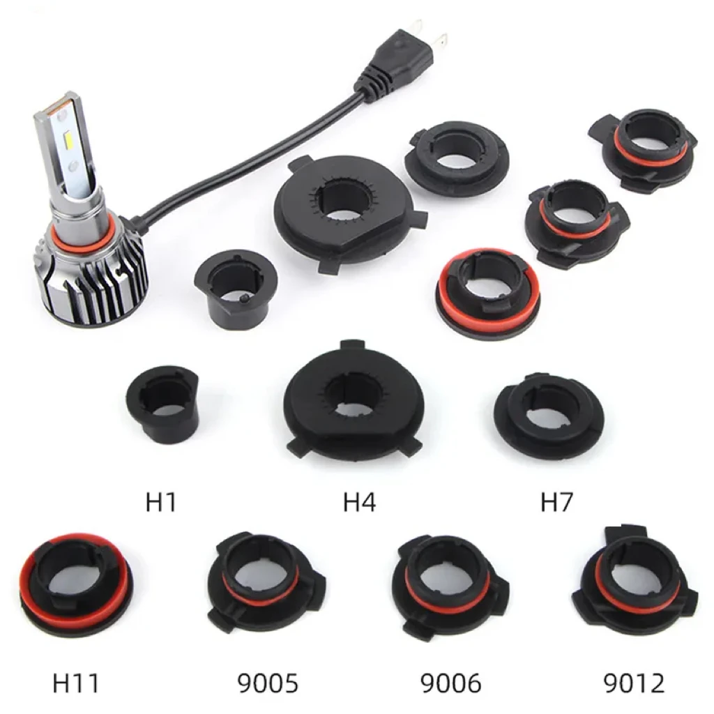 1 pçs carro led farol base adaptador soquete titular 9006-hb4/9005-hb3/h11/h7/h4/h3/h1 cabeça lâmpada retentor titular clipes