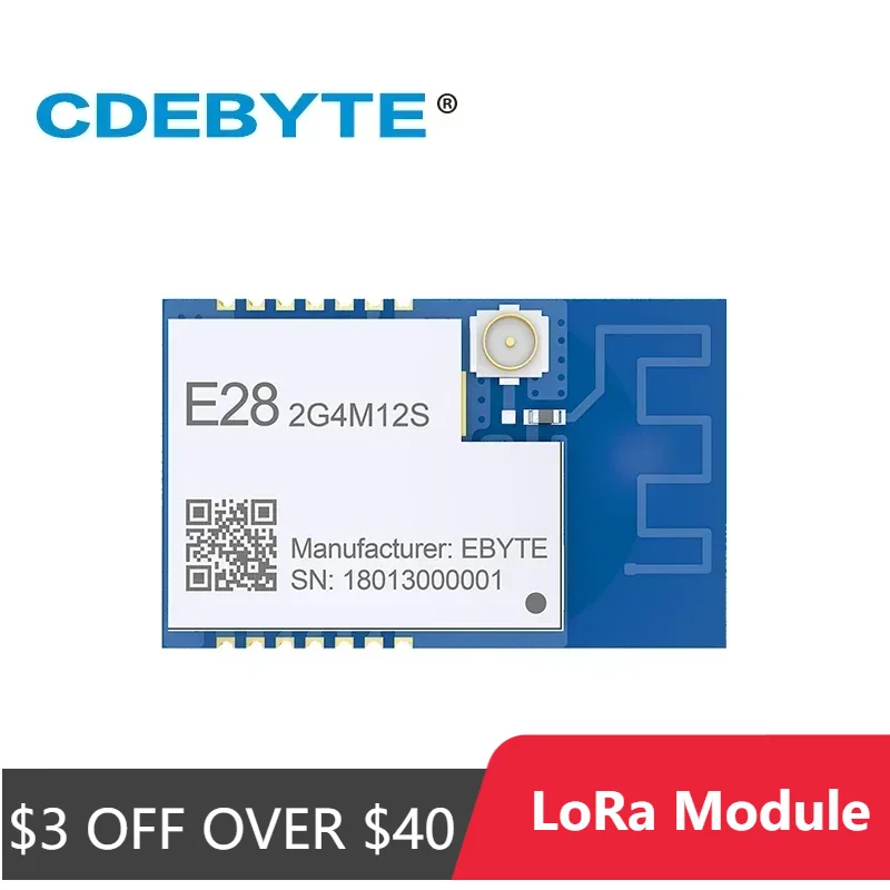 E28-2G4M12S RoHS 2.0 SX1281 LoRa 2,4 GHz 12,5 dBm SPI IoT Modul GFSK FLRC Bluetooth Sender Empfänger PCB