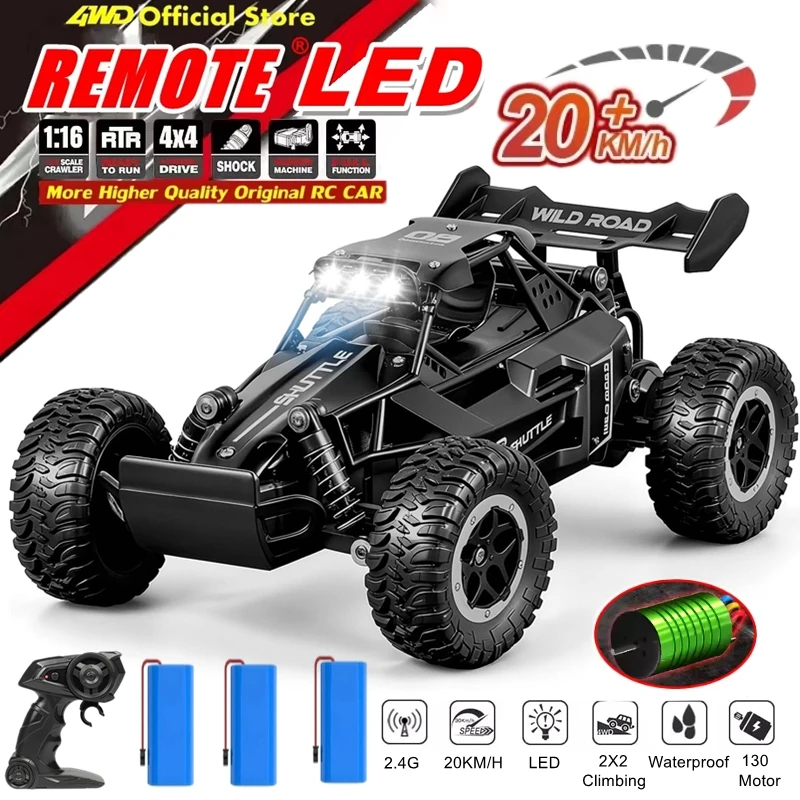 1:16 RC Auto Telecomandate Auto 2WD Radio Buggy Camion Drift Racing Arrampicata Fuoristrada Giocattolo All'aperto per Ragazzo Capretto Bambini