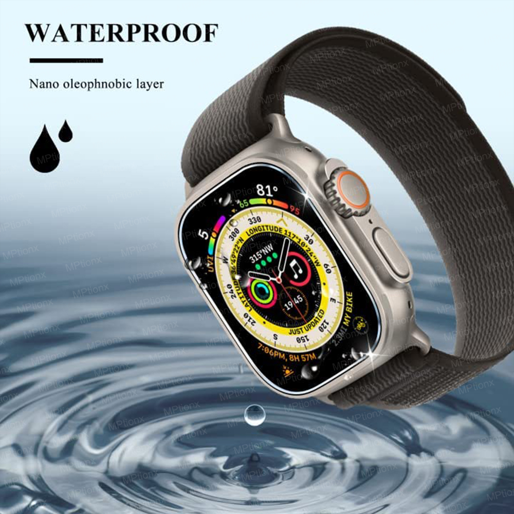 Tempered Glass for Apple Watch Ultra 49mm Screen Protector Anti-Scratch for Apple Watch Series Ultra 49mm Smartwatch