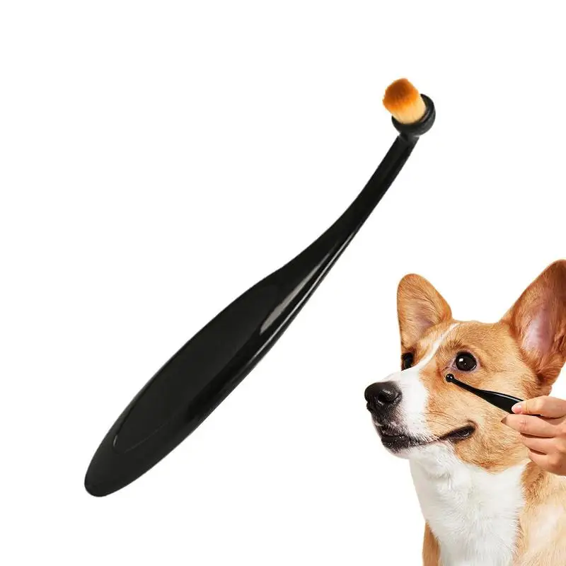 Sikat penghilang noda air mata hewan peliharaan Mini sikat air mata anjing sisir noda air mata sikat pembersih mata hewan peliharaan lembut nyaman sisir perawatan hewan peliharaan