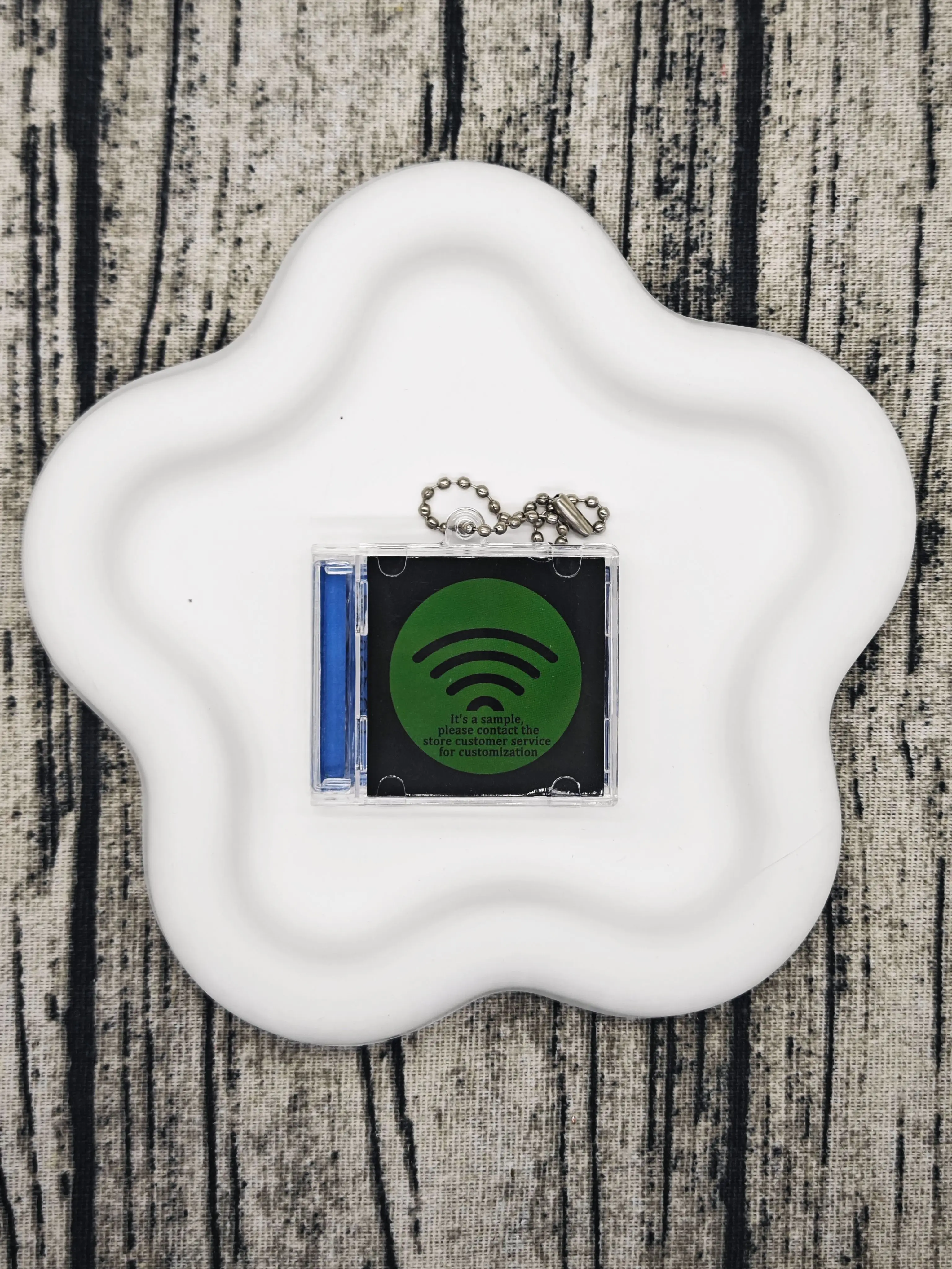 1pcs Custom Mini Album CD  Blank Case for DIY Keychains with NFC Smart Backpack Hanging Decor Chain/Clip