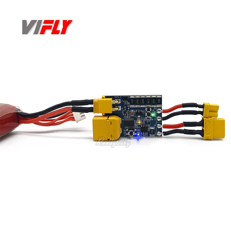 VIFLY ShortSaver 2 สมาร์ทควันอิเล็กทรอนิกส์ฟิวส์ป้องกัน Short-Circuit & Over-Current สําหรับ FPV Racing RC Drone