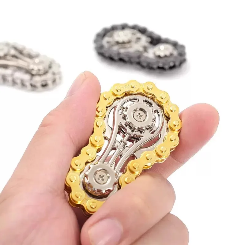 โลหะ Fidget Spinner โต๊ะทํางานของเล่นความเครียดบรรเทา Gears Hand Spinner สําหรับผู้ใหญ่ตกแต่งโต๊ะตกแต่งบ้านบรรเทาความเครียดผ่อนคลาย