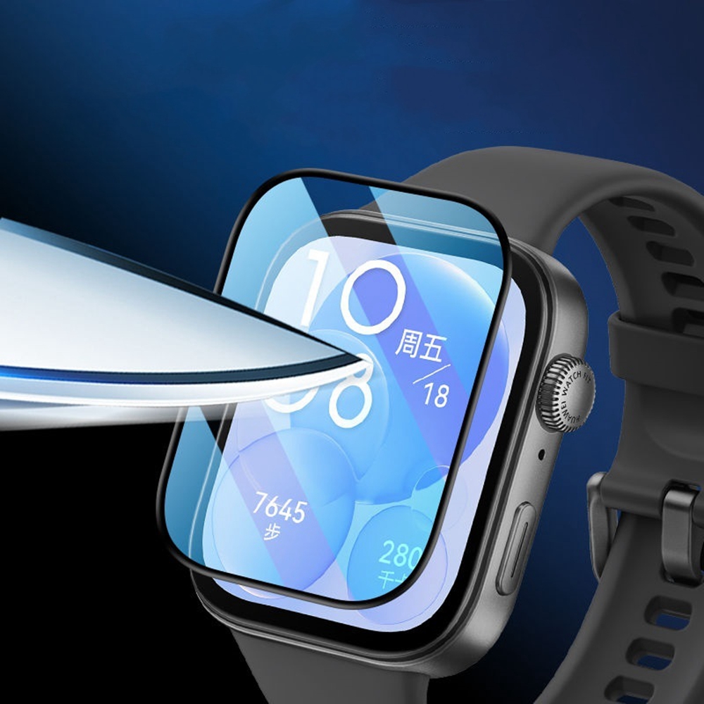 3D 曲面フィルム Huawei 社時計フィット 3 2 スマートウォッチアンチスクラッチフルスクリーンプロテクターアクセサリー Huawei 社時計 Fit3 ガラスなし