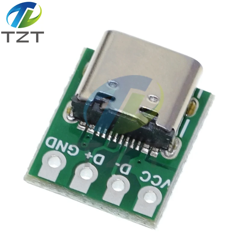 Conector USB 3,1 tipo C, adaptador de placa PCB de prueba de 16 pines, conector 16P para transferencia de Cable de línea de datos, 1/5/10 Uds.