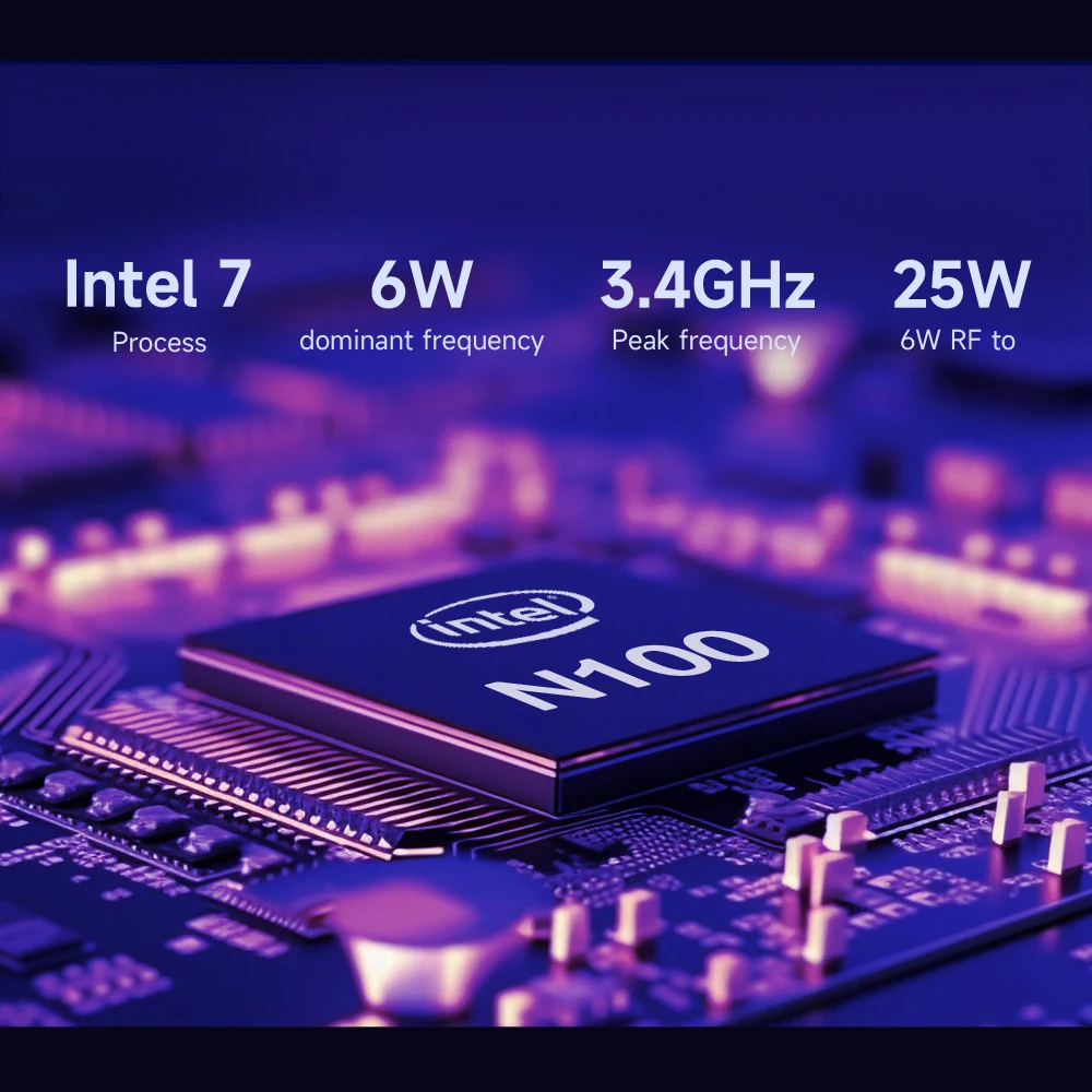 MLLSE G2 Mini PC, processeur Intel N100, DDR5 12 Go de RAM, 512 Go SSD, Wi-Fi 6, BT 5.2, Windows 11 Mini ordinateur de bureau