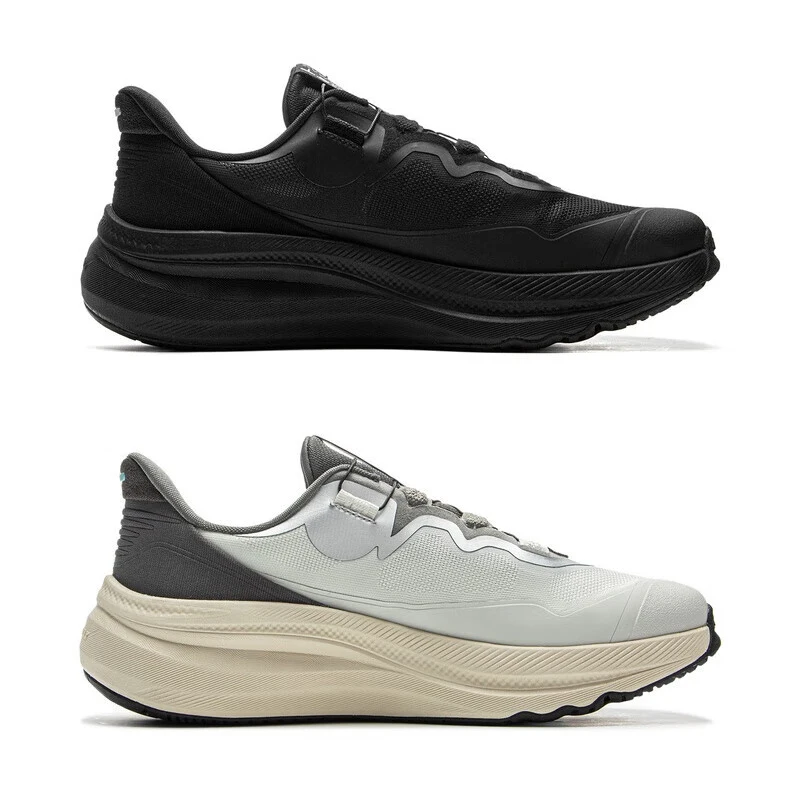 Li-Ning Männer Frauen SOFT GO MAX2 Wanderschuhe COMFOAM Slip-on Dicker Absatz Futter Unisex Sport Stilvolle Freizeitschuhe AGLV001