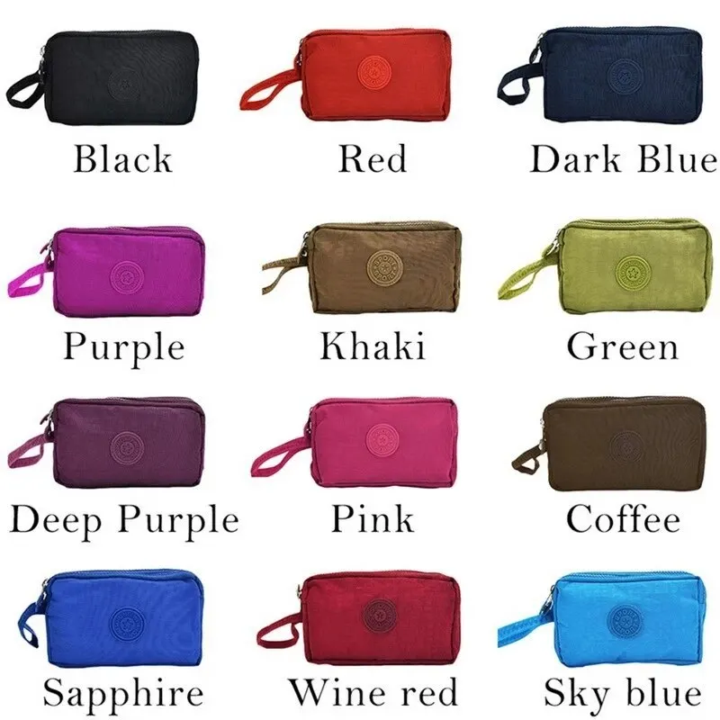 Portefeuille rétro à trois fermetures éclair de grande capacité, sac à main pour téléphone Portable, pince à billets pour étudiant, sacs de rangement simples portables à la mode pour femmes