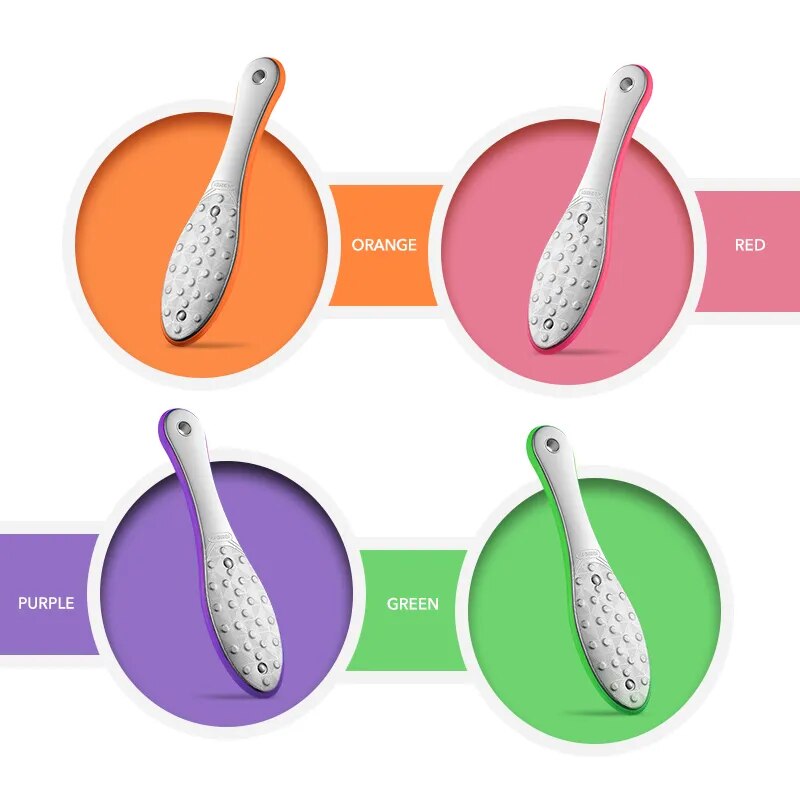 Mr.グリーン両面フットファイルペディキュアフットケアツール死んだ皮膚カルス除去剤ステンレス鋼プロ