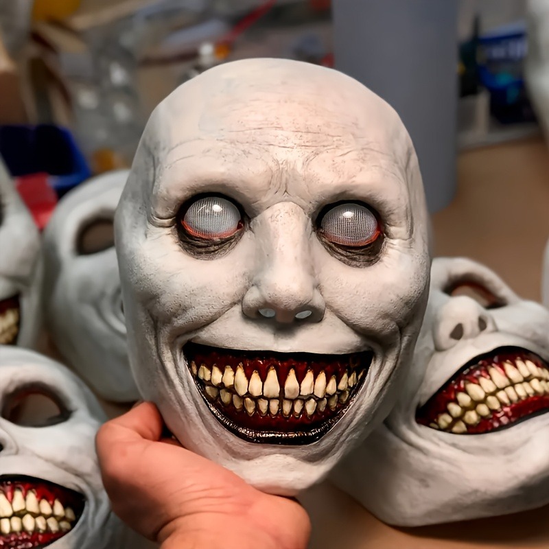 Weihnachts-Zombie-Maske – gruseliger Clown und Dämon, Dual-Gesichts-Design, leicht, atmungsaktiv für Cosplay