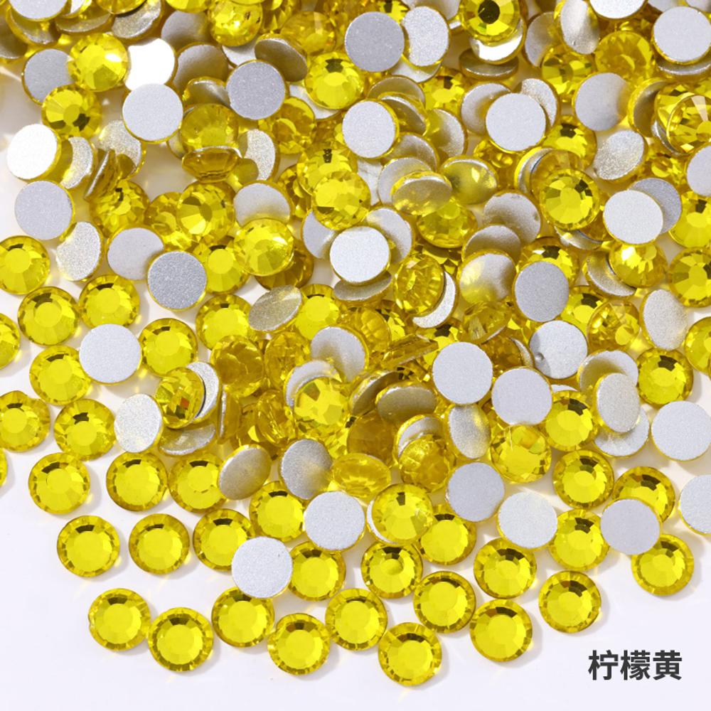 size ss6 ss10 ss12 ss16 ss20 Crystal Rhinestones Non Hot Fix Flat Back Strass & Fabric Garment rhinestones for nails Decorations