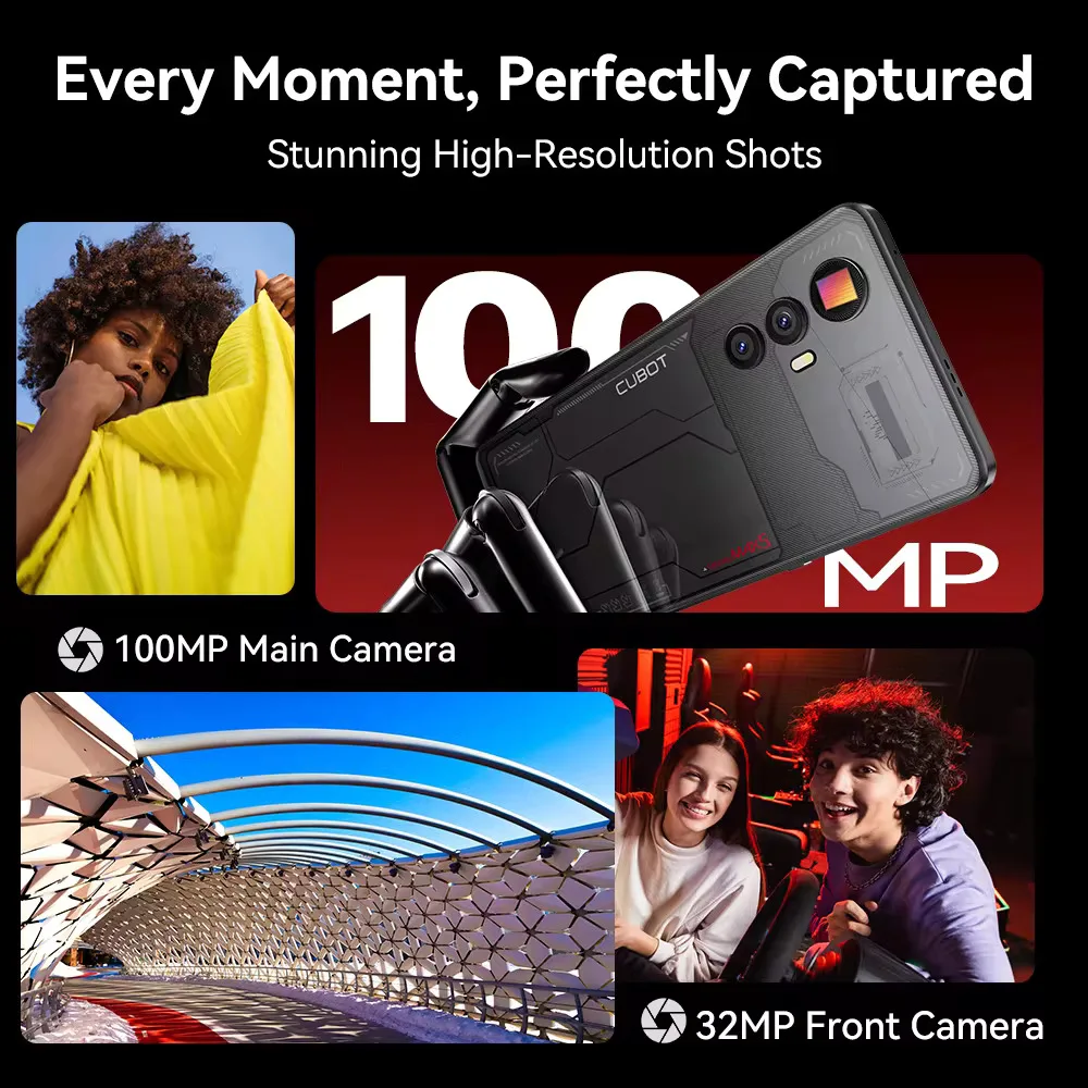 CUBOT MAX 5 5G Smartphone MTK Dimensity 8200 Octa Core 6.95" 144Hz Screen 24GB(12GB+12GB)RAM+256GB ROM Android 14 Smart Phone