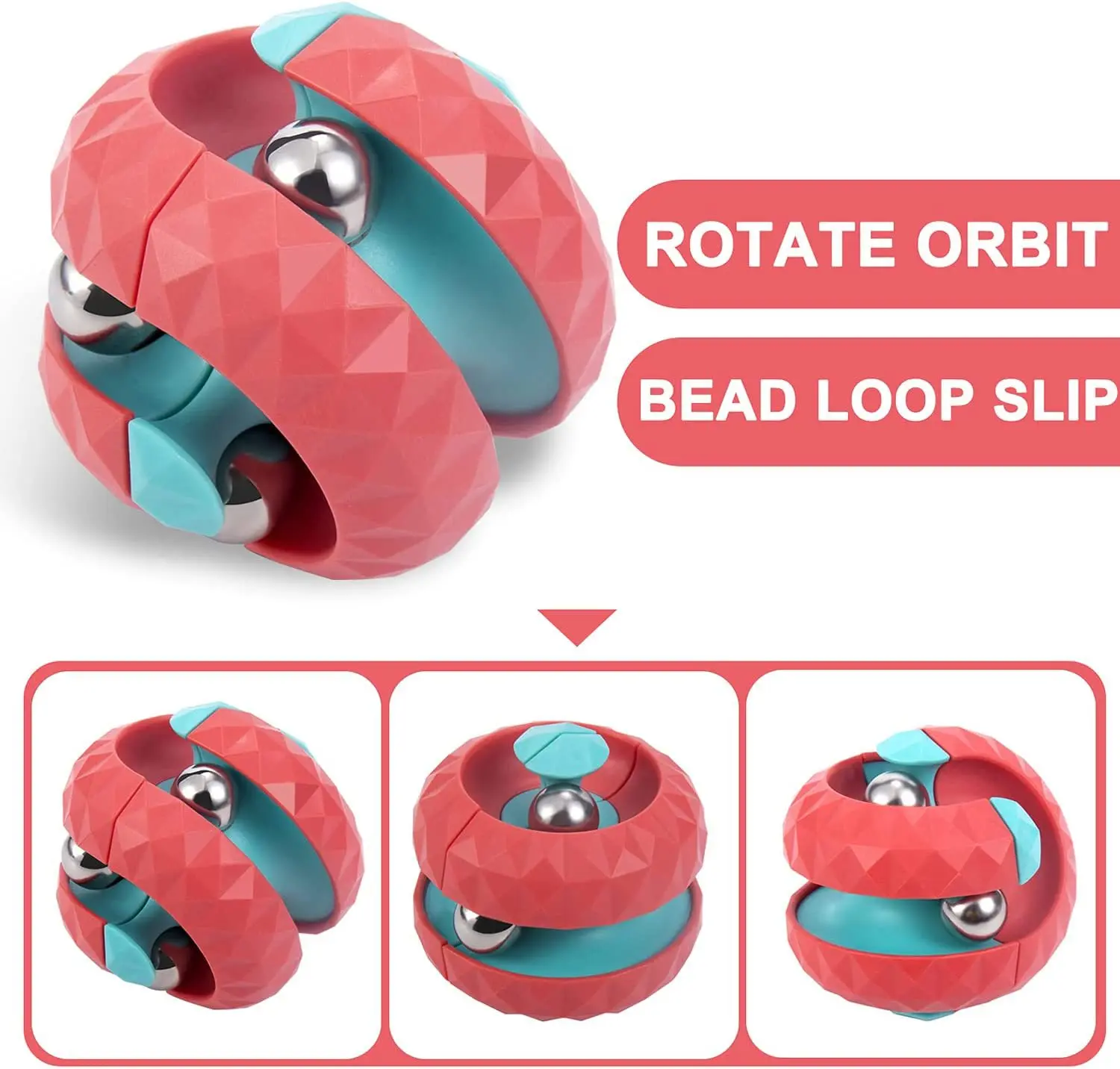 Juguete de descompresión, bola orbital creativa, juguete para niños, cubo de bola orbital para autismo, juguetes sensoriales antiestrés, cambio de giro infinito para chico