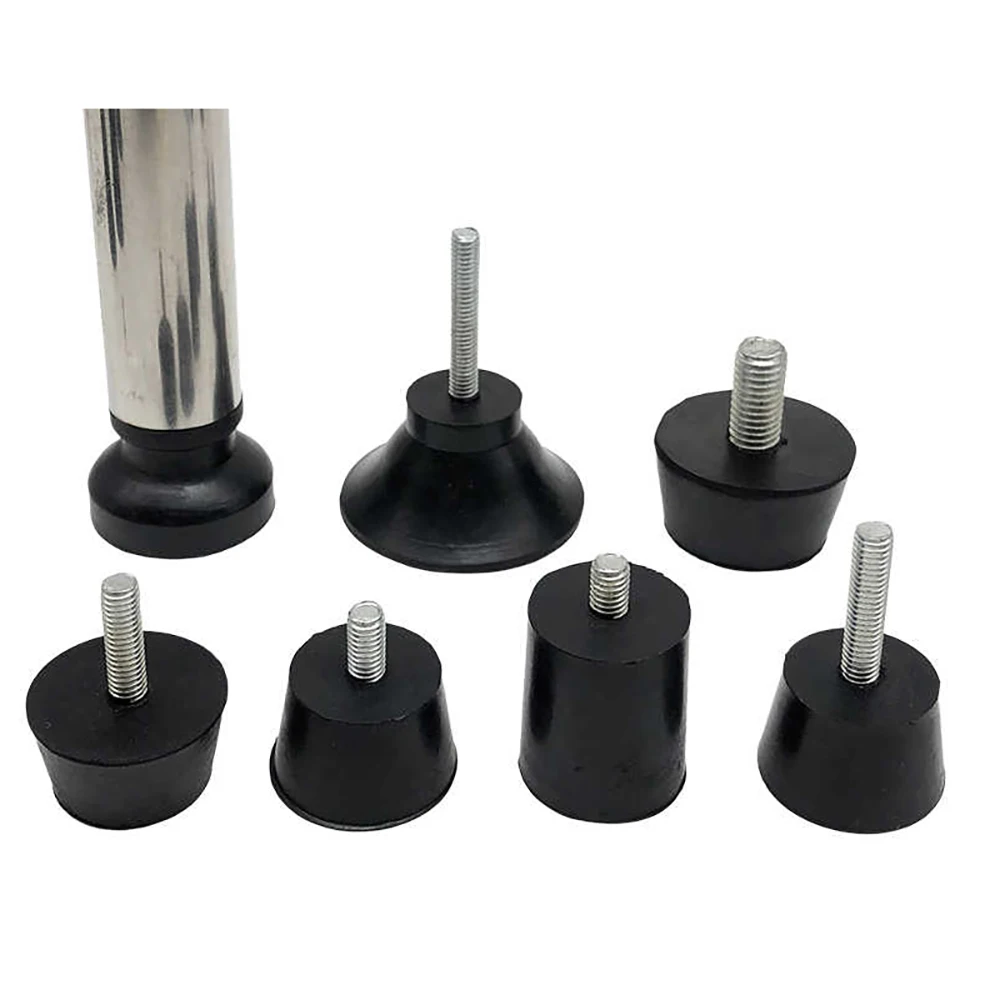 M6 m8 m10 borracha ajustável pés almofada pés com parafuso mesa cadeira balck nivelamento pé almofada móveis perna anti-choque proteção
