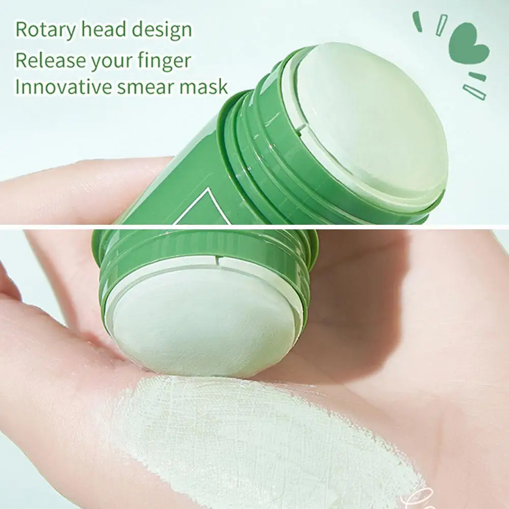ชาเขียวมะเขือยาว Solid Mask Deep Cleanser Oil Control BALANCE Antioxidan รูขุมขนหดตัวลบสิวหัวดํา Refreshing Mud Mask