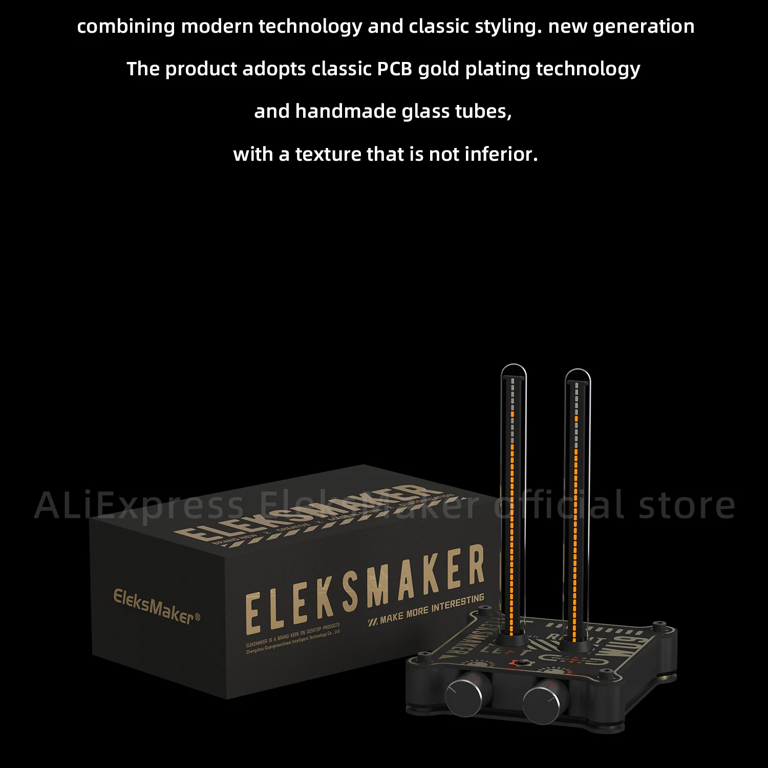 Eleksmaker | WU6หลอดเรืองแสงแบบเรโทร, WU9, เครื่องวัดดนตรีวัดระดับไฟตั้งโต๊ะตกแต่งจังหวะ
