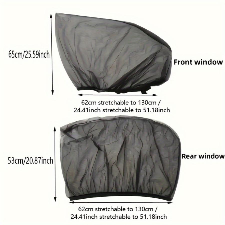 Tela de cortina de carro mosquiteiro anti-mosquito sombra no verão proteção solar ventilação isolamento térmico