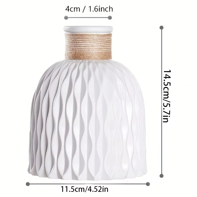 1/2Pcs Wasser Welligkeit Vase Seil Kunststoff Blumentopf Anordnung Moderne Nordic Stil Zu Hause Wohnzimmer Desktop Dekoration ornament
