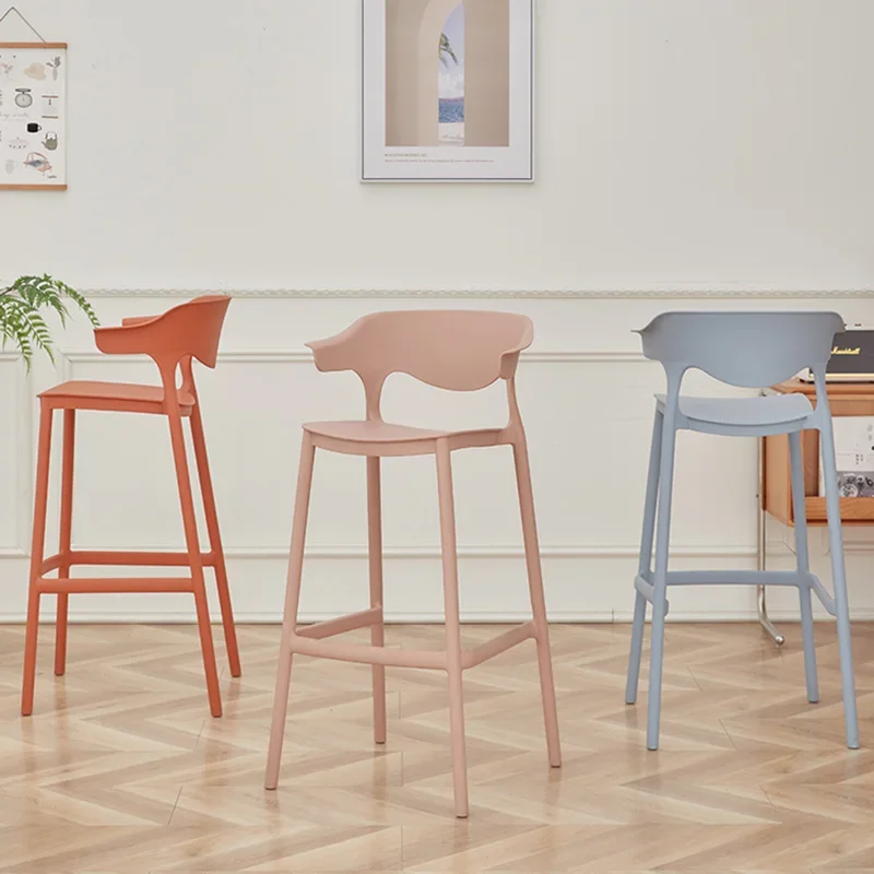 Minimalist Design Nordic Bar Chairs Luxury Swivel Office Reception Bar Chairs High Stool Adjustable Bar Furniture Cadeiras LLBC