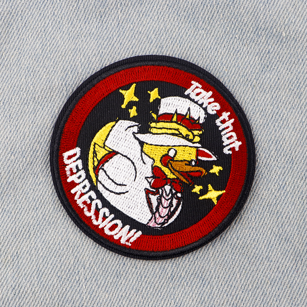 Süße Ente bestickte Patches für Kinderkleidung DIY Abzeichen selbstklebende Patches Cartoon Patches auf Kleidung Aufkleber Applikationen Geschenke