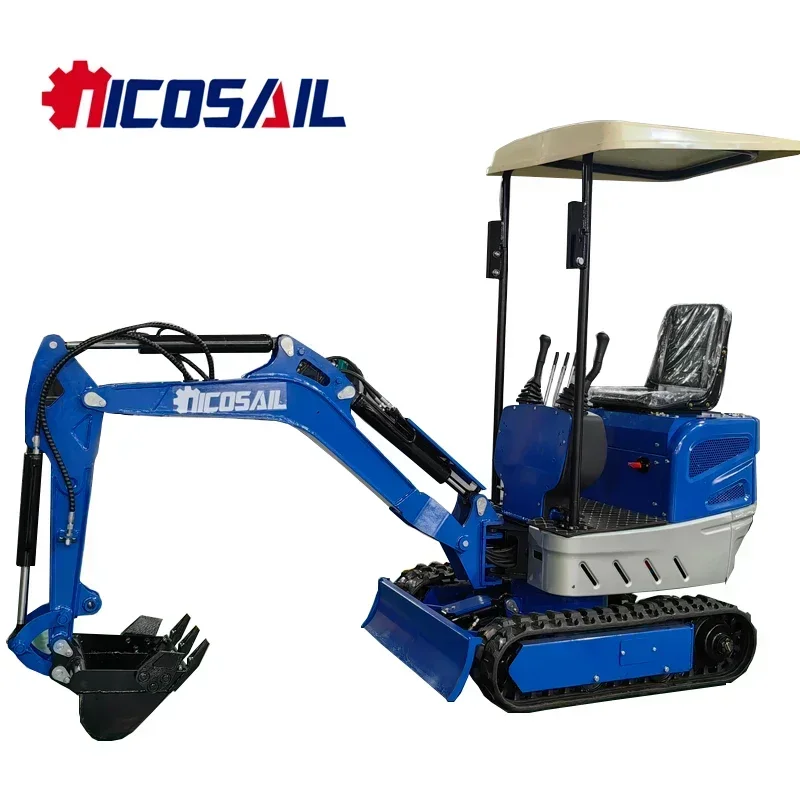 Miniexcavadora NKS personalizada de 1,2 T, equipo agrícola barato para motocicletas, miniexcavadora, retroexcavadora