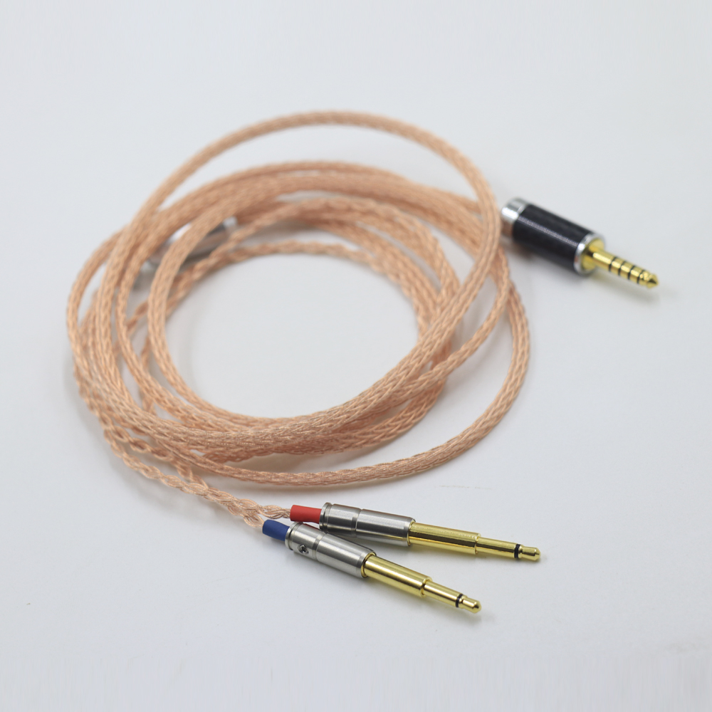 Kabel Earphone Tembaga Murni Kristal Tunggal UPOCC 16 Core untuk Headphone Headset NEO NOIR Klasik Meze 99