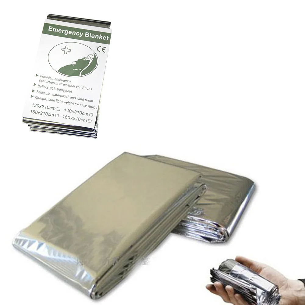 1-30 Stuks Outdoor Noodhulp Deken EHBO Body Warmer Deken Waterdicht Winddicht Herbruikbaar Voor Kamperen Wandelreizen