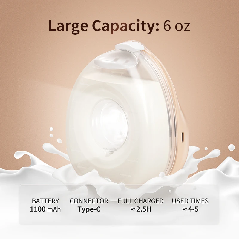 New Arrival Wholesale Electric Wearable Wireless Breast Pump Support APP & Half-lying Suction Hands Free Breastfeeding Pump