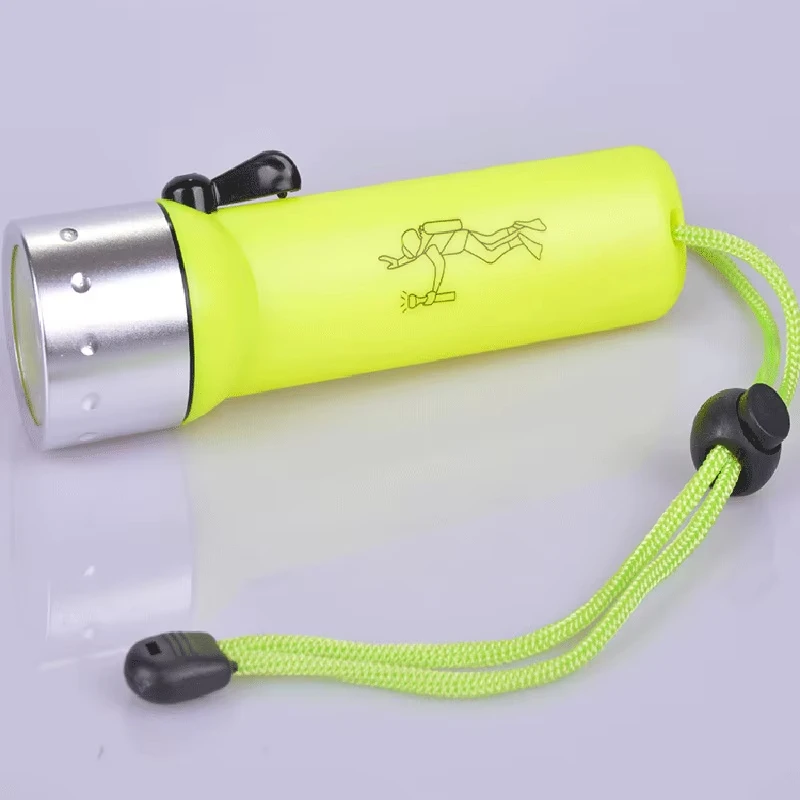 Torcia a LED con controllo magnetico Torcia subacquea con foro Illuminazione Mini torcia portatile impermeabile a lungo raggio per esterni.