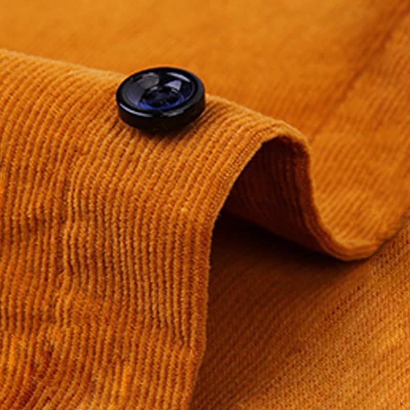 Camisas de pana 100% de algodón para hombre, camisas de vestir de negocios informales de manga larga de corte Regular, ropa cómoda con bolsillos para hombre 7XL 6XL