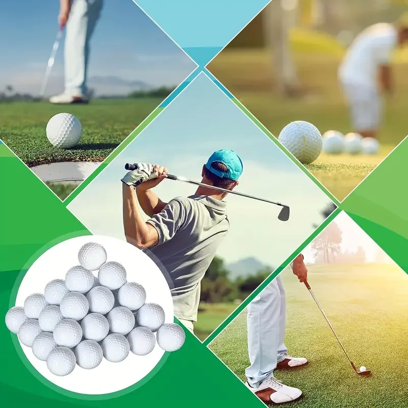 Pelota de práctica de tres capas Golf Sarin, resistente al desgaste y duradera, súper distancia, 50 bolsas, se puede utilizar para exteriores e interiores