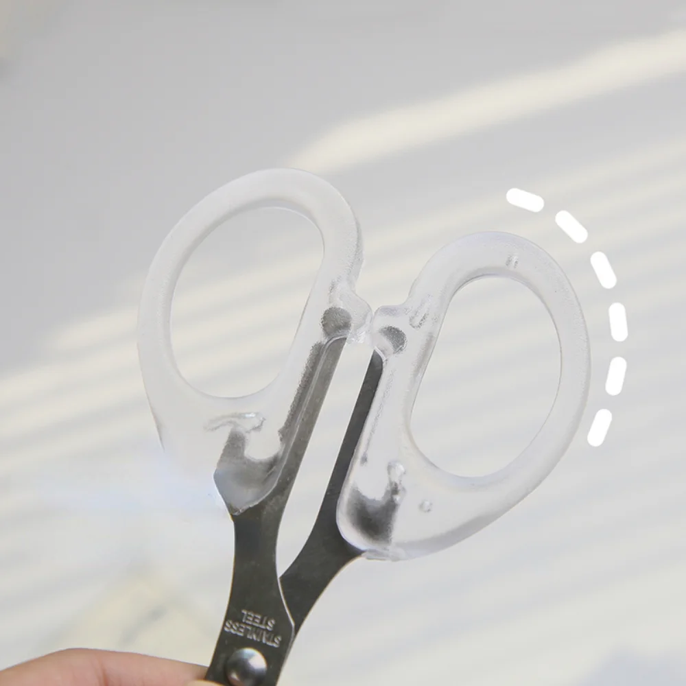 Mr. Paper 3 Style INS Style Transparent Scissors Creative Good-looking Student Desk Supplies Multi-Purpose Scissors Stationery