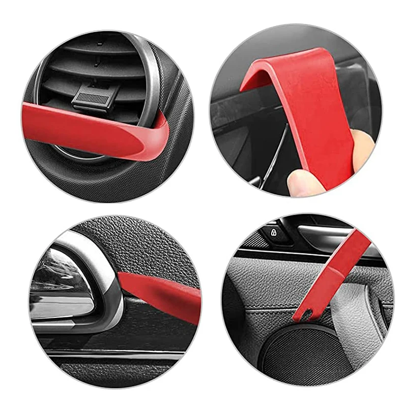 Juego de extracción de Panel de coche, 5 uds., multifuncional, sin arañazos, Panel de desmontaje y Audio, Kit de herramientas de extracción de embellecedor de puerta de coche, azul