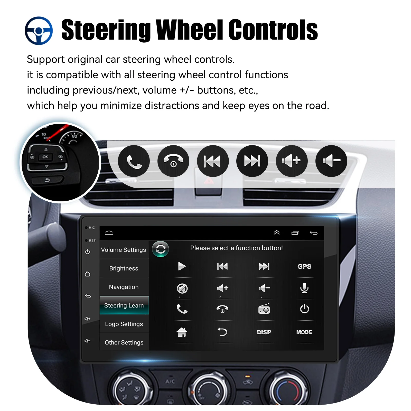 ESSGOO 7 9 10 "Radio de coche Android Auto Carplay reproductor Multimedia estéreo de coche Universal WIFI GPS Autoradio sistemas inteligentes de coche