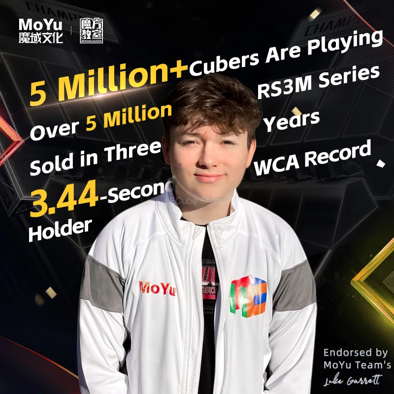 V5 RS3M moyu 3x3x3, ทำจากแม่เหล็กลูกบาศก์มหัศจรรย์3x3 RS3M คิวบิก moyu cubing ของเล่นปริศนา
