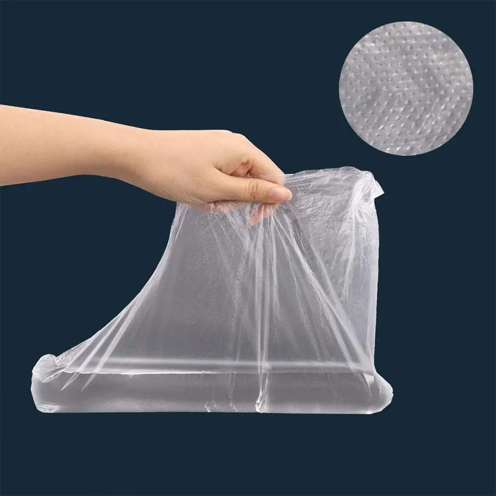 100 Cái/gói Dùng Một Lần Chân Có Nhựa Giày Trong Suốt Bao Parafin Sữa Tắm Sáp SPA Trị Liệu Túi Lót Boot Bán Buôn