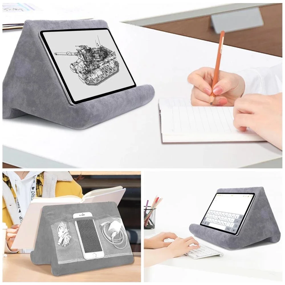 Xnyocn éponge oreiller Support de tablette pour iPad Samsung Huawei Support de tablette Support de téléphone repose-lit coussin Tablette Support de lecture