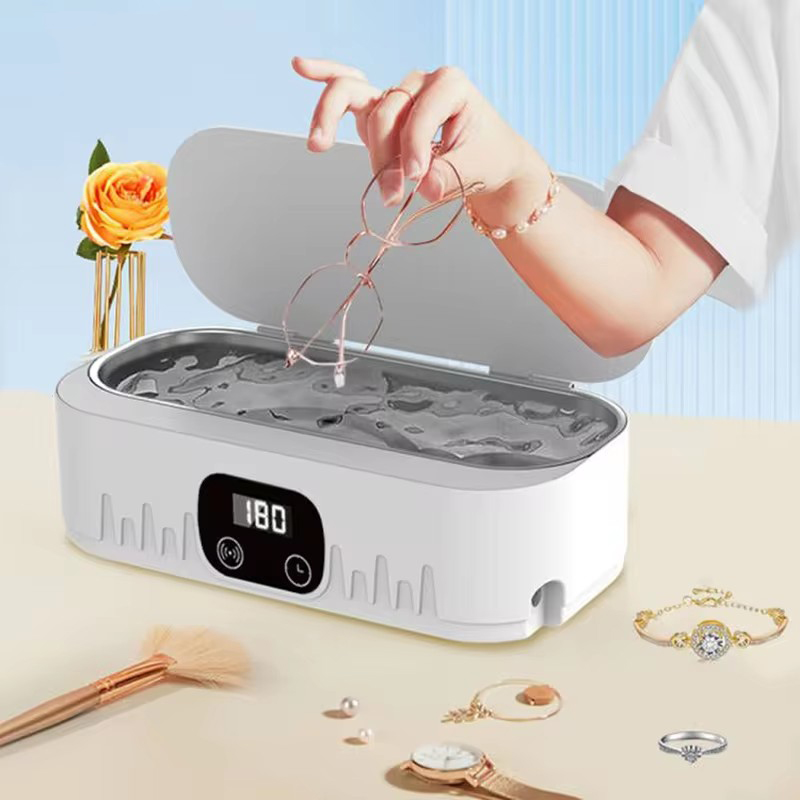 Máquina limpiadora de joyas por ultrasonido, limpieza de gafas ultrasónica, baño de limpieza ultrasónico de alta frecuencia para lavado de joyas