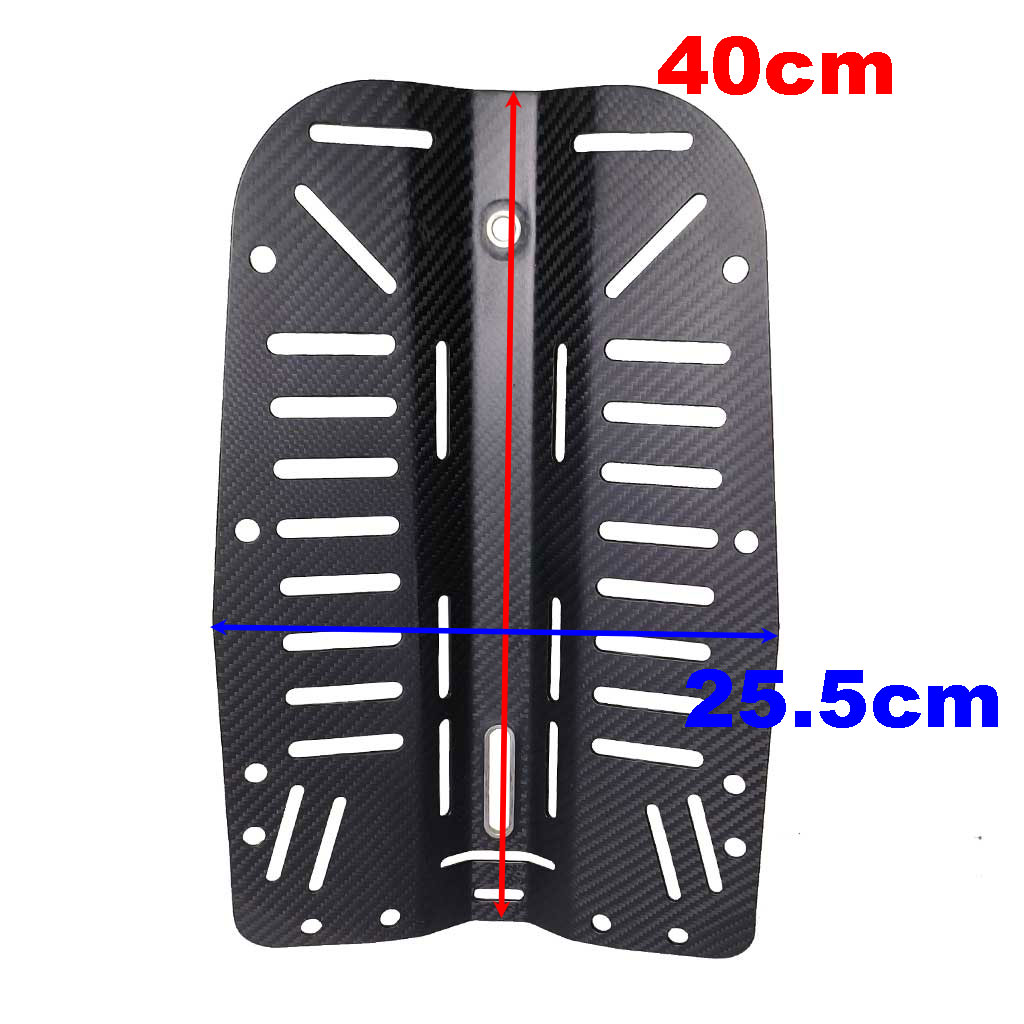 Deluxe Scuba Diving Carbon Fiber Backplate Lightweight Compacted Technical Cave Divers Back Plate