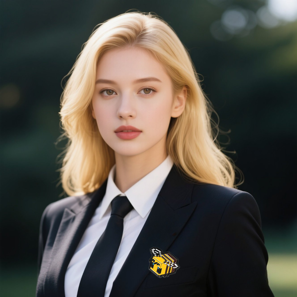 Broche de abelha pequena – emblema de liga de desenho animado neutro de gênero – elegante e versátil para bolsas de roupas e acessórios