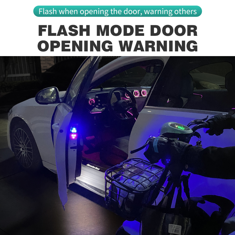 BLALION – feux de porte de voiture LED, lumière de bienvenue, contrôle magnétique, chargement USB, porte ouverte automatique, lampe de signalisation d'urgence Anti-collision sûre