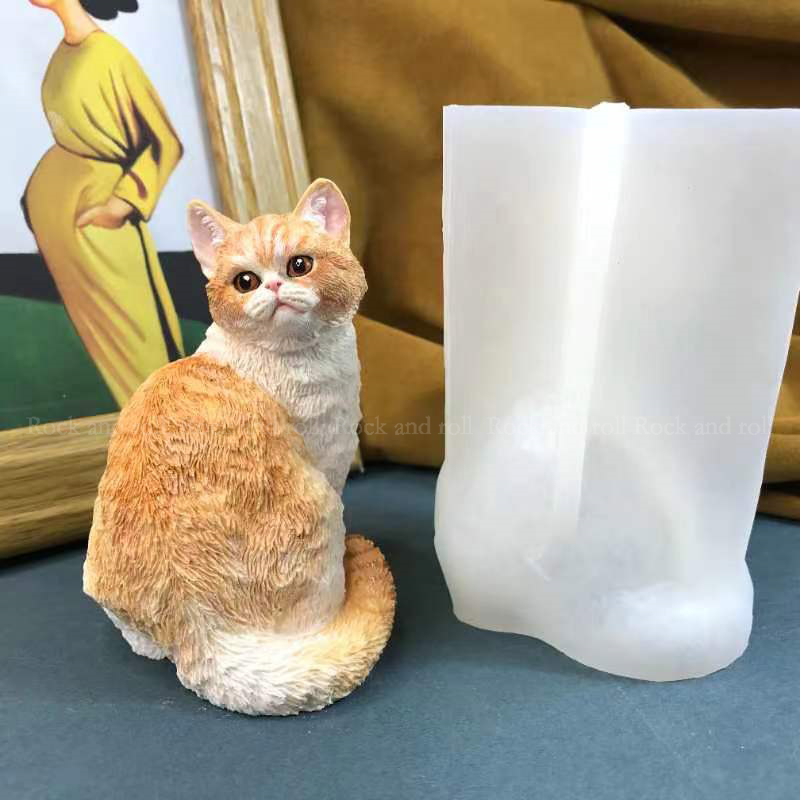 Plester cetakan silikon dekorasi membuat Garfield plester aromaterapi bentuk DIY buatan tangan hadiah cetakan Resin epoksi