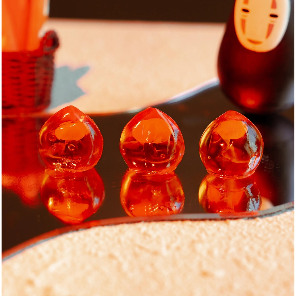 [10Packs] Amos 4D Fruit  Jelly Gummy Candy Juicy Burst Yellow Peach Gluten-Free 2.29 oz*10Packs